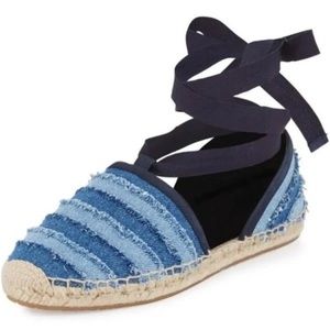 JIMMY CHOO low top ankle tie cork sandal